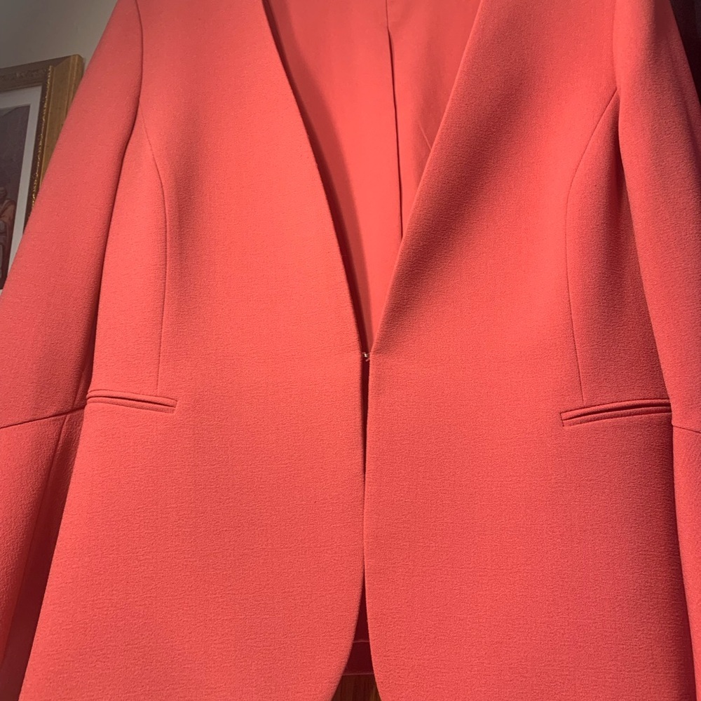 Tahari Vibrant Coral Blazer